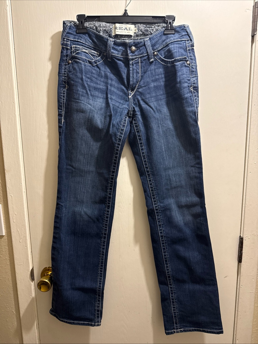 Ariat Women's Mid-Rise Straight-Leg Jeans - Dark Blue